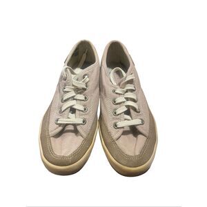 Columbia Womens Beige Brown Low Top Lace Up Canvas Retro Sneaker Shoes Size 10